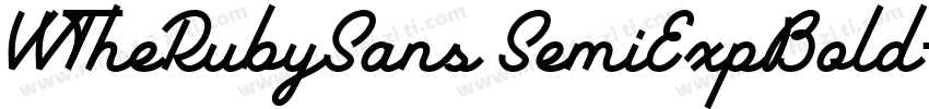 VVTheRubySans SemiExpBold字体转换